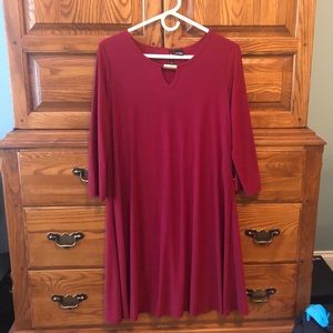 New Directions Dress, size small, burgundy, like New!